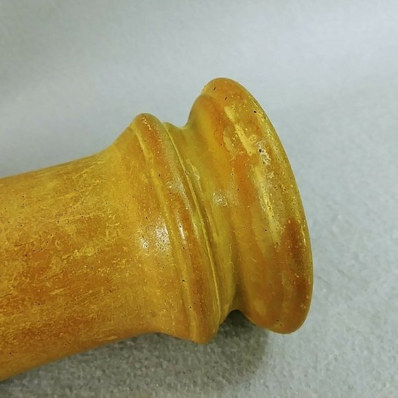 Candle Holder Taper Pillar Artist Signed Concrete Spindle Design Hand Made - Picture 8 of 10